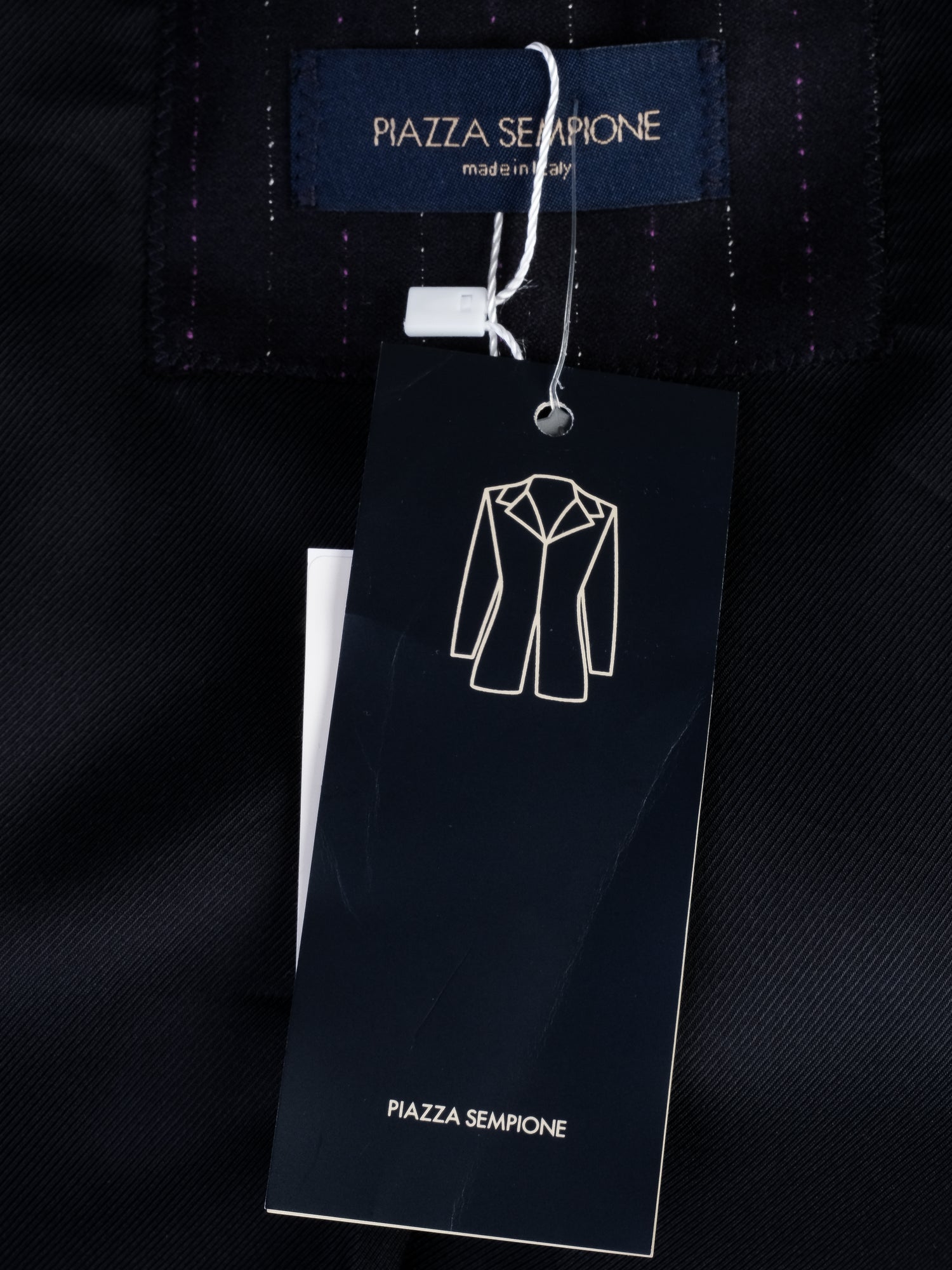 NEW Black Wool of Lana WomenÕs Blazer Size S - Pinstripe Design