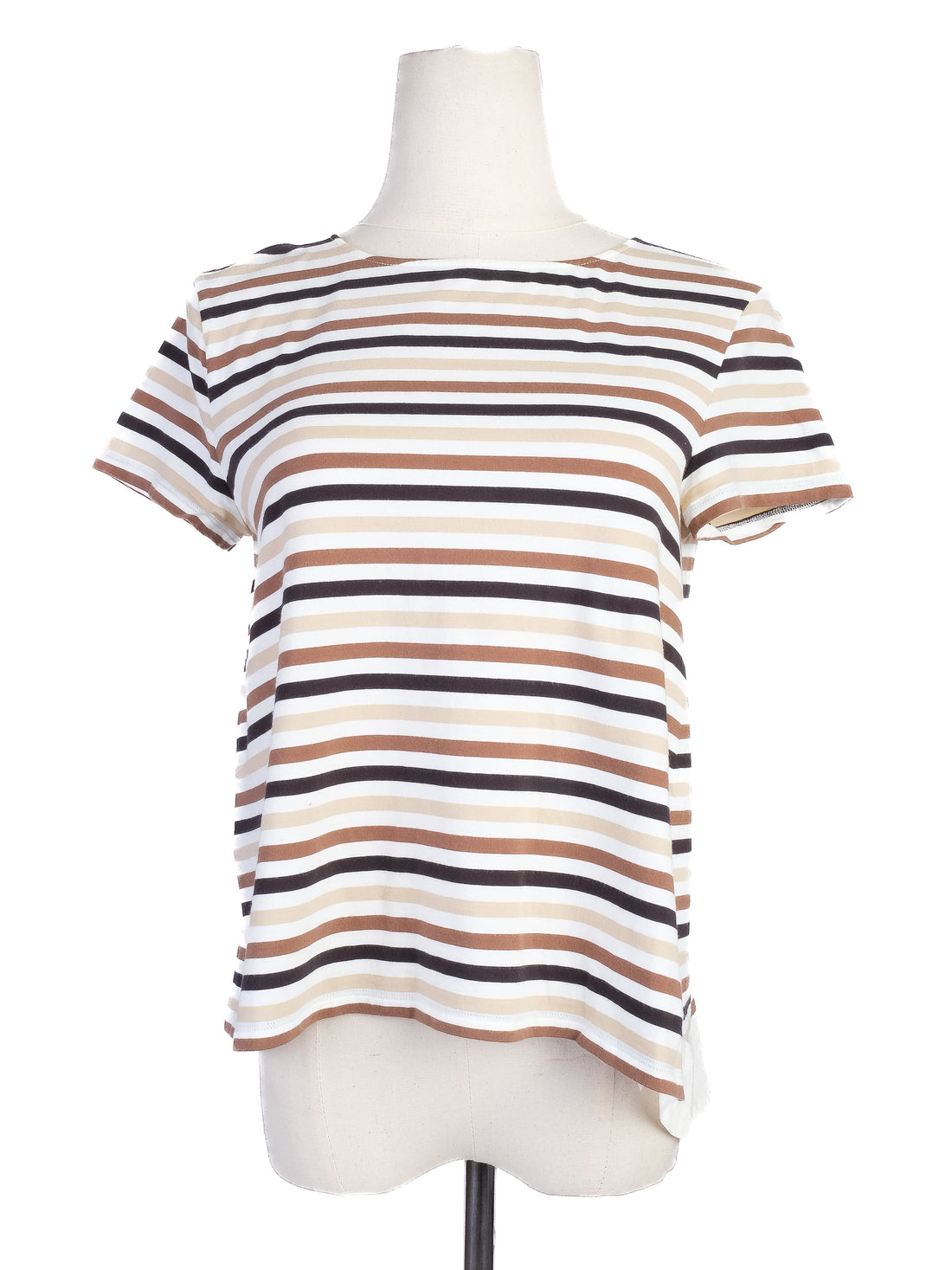 Excellent Weekend MaxMara Striped T-Shirt Size S Cotton Blend