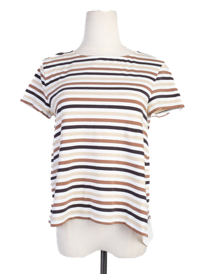 Excellent Weekend MaxMara Striped T-Shirt Size S Cotton Blend