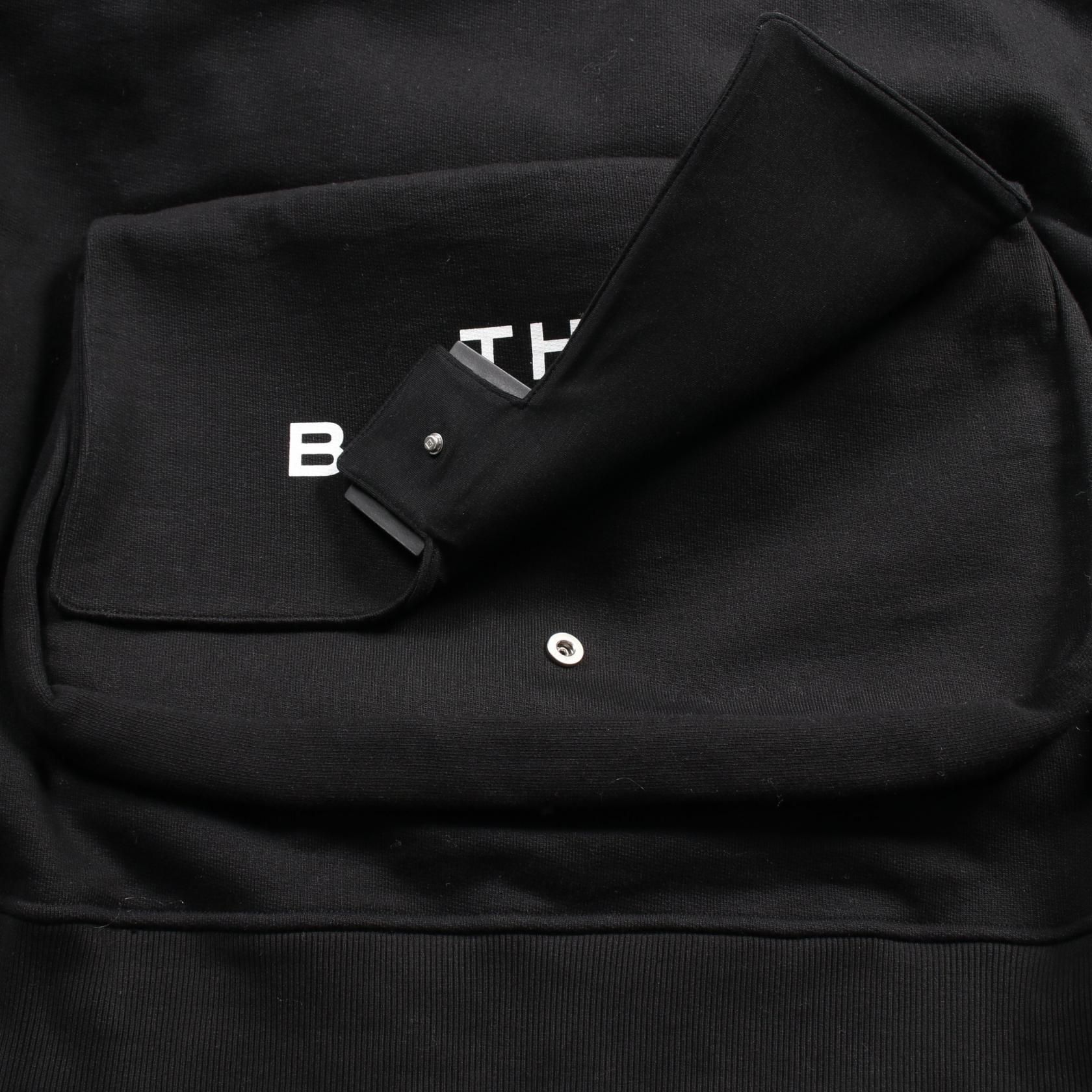 Fendi X Marc Jacobs Ff Baguette Hoodie Fy 1218ax 2h Cotton Black Mens M
