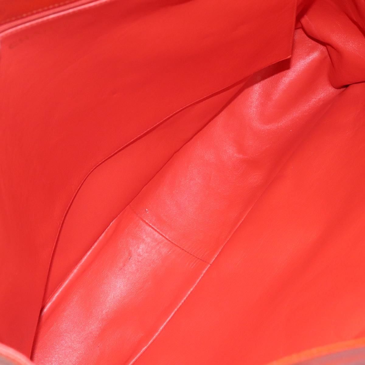 Chanel Caviar Orange Chain Tote