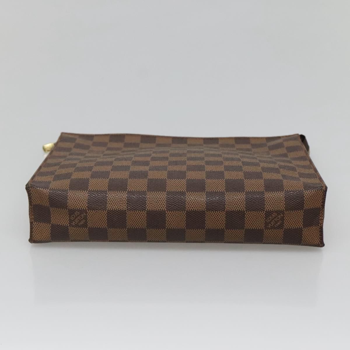 Louis Vuitton Damier Ebene Poche Toilette 26 Pouch N 47543 Lv Auth