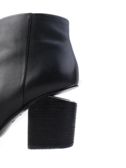 Excellent Alexander Wang Black Leather Ankle Boots Size 37.5