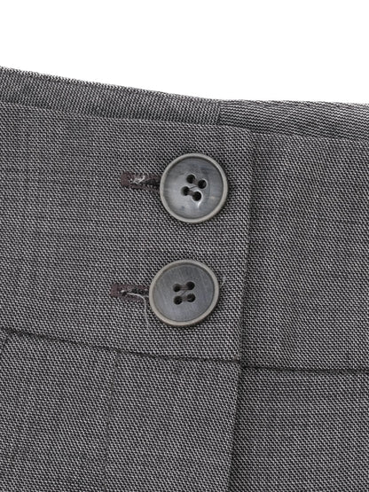 Excellent Weekend MaxMara Gray Wool Shorts Size S