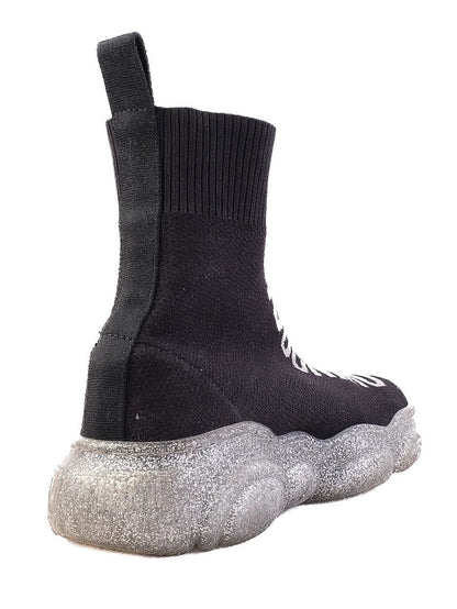 Perfect Moschino Black High-Top Sneakers for Kids Size 34