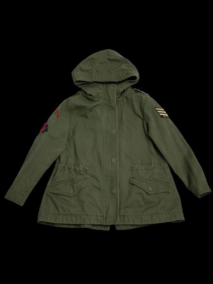 NEW Zadig&amp;Voltaire Olive Green Military Jacket Size 7 for Kids
