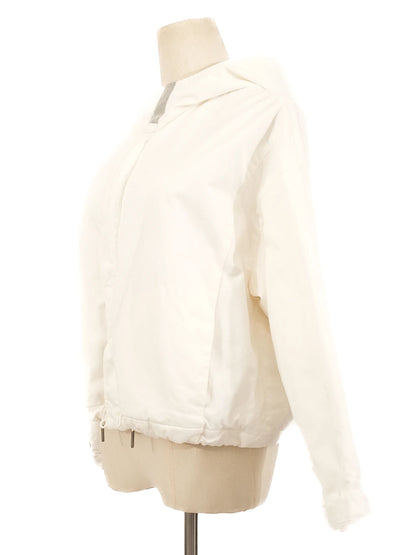 Excellent Fabiana Filippi White Hooded Jacket Size S Viscose