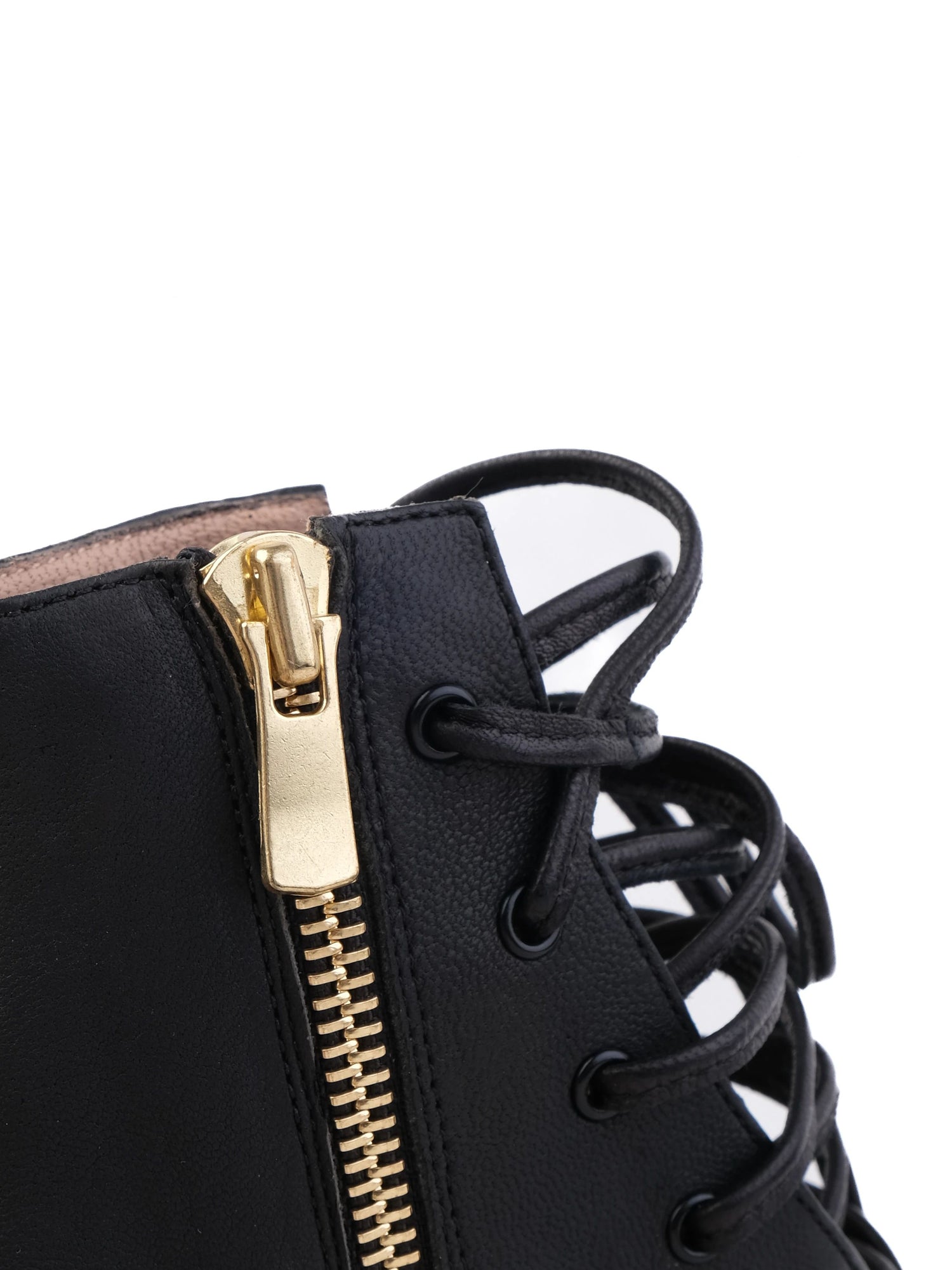 NEW By Malene Birger Black Leather Lace-Up Sandals Size 38