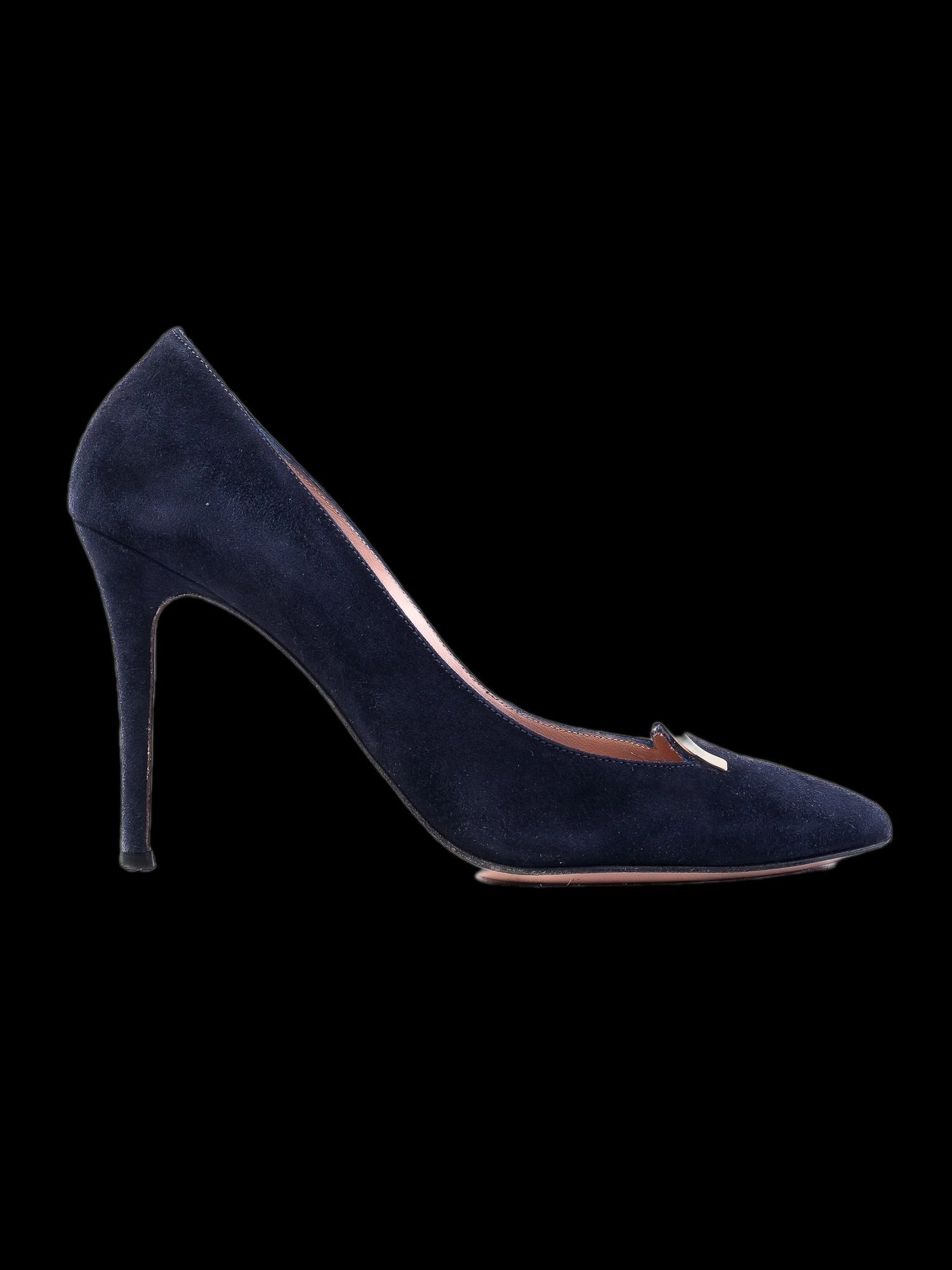 Excellent Vittorio Virgili Blue Leather High Heels Size 37