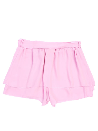 NEW By Malene Birger Pink Wrap-Style Shorts Size S