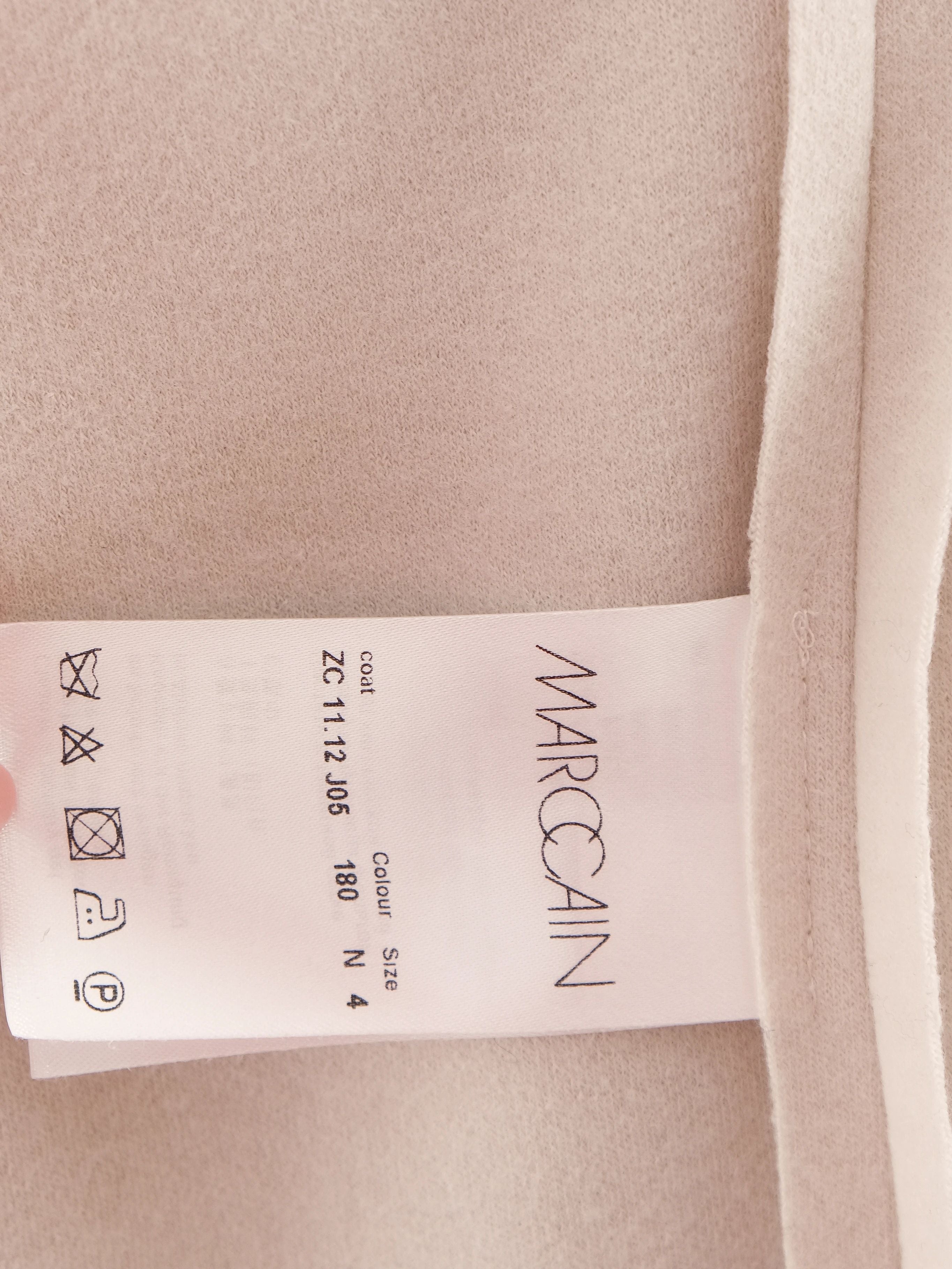 NEW MarcCain Gray Wool Coat Women Size L Elegant Design