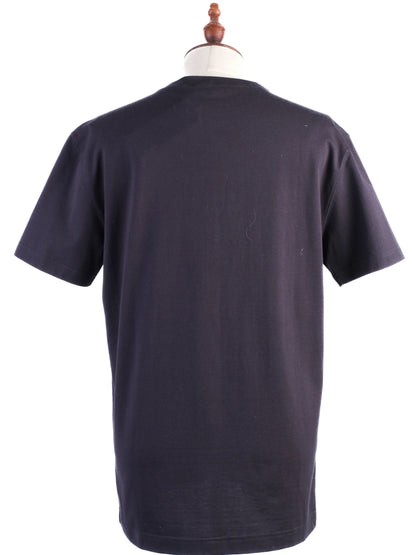 NEW Dolce Gabbana Blue Cotton T-Shirt Size S with DG Compass Logo