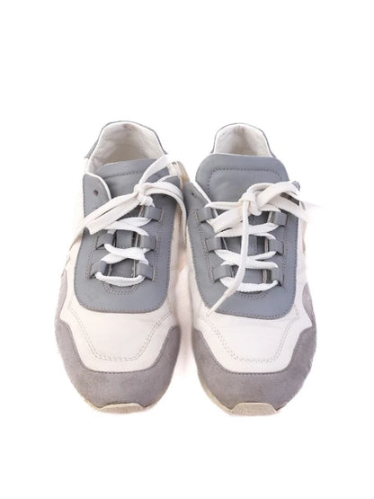 Loro Piana Gray Leather Sneakers for Kids Size 33 Excellent Condition