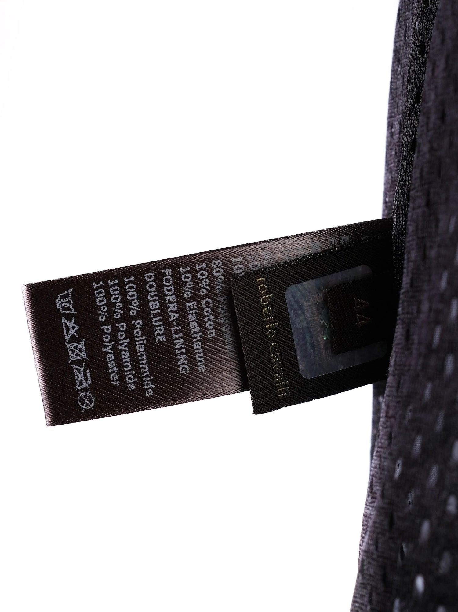 Excellent Roberto Cavalli Hooded Jacket Purple Black Size M