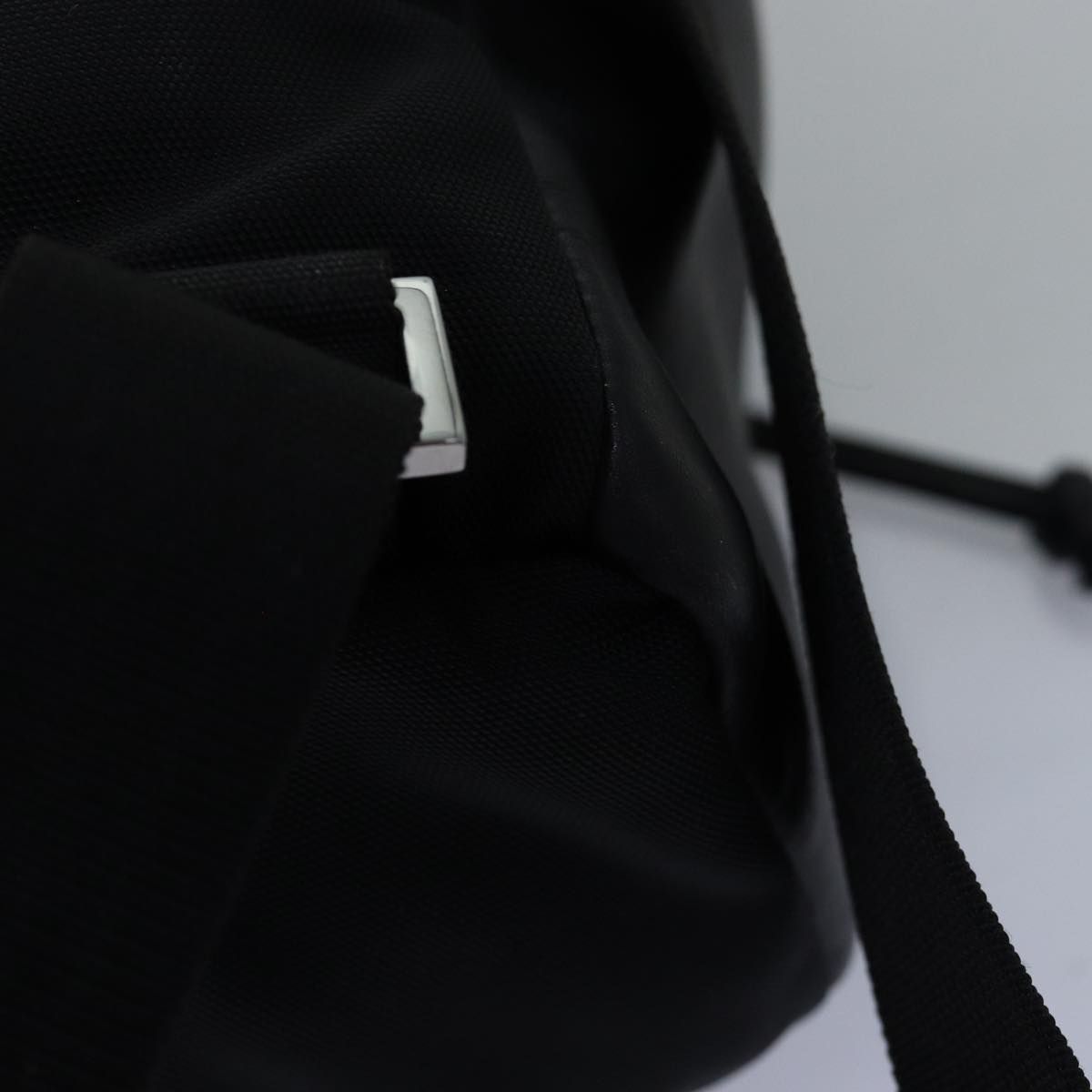 Gucci Backpack Nylon Leather Black
