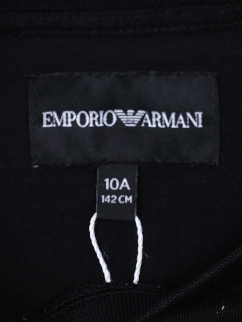 Excellent Emporio Armani Black Long Sleeve Shirt Size 10A Kids