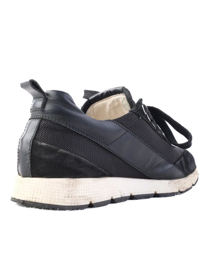 Excellent Cezare Paciotti Black Fabric Sneakers for Kids Size 32