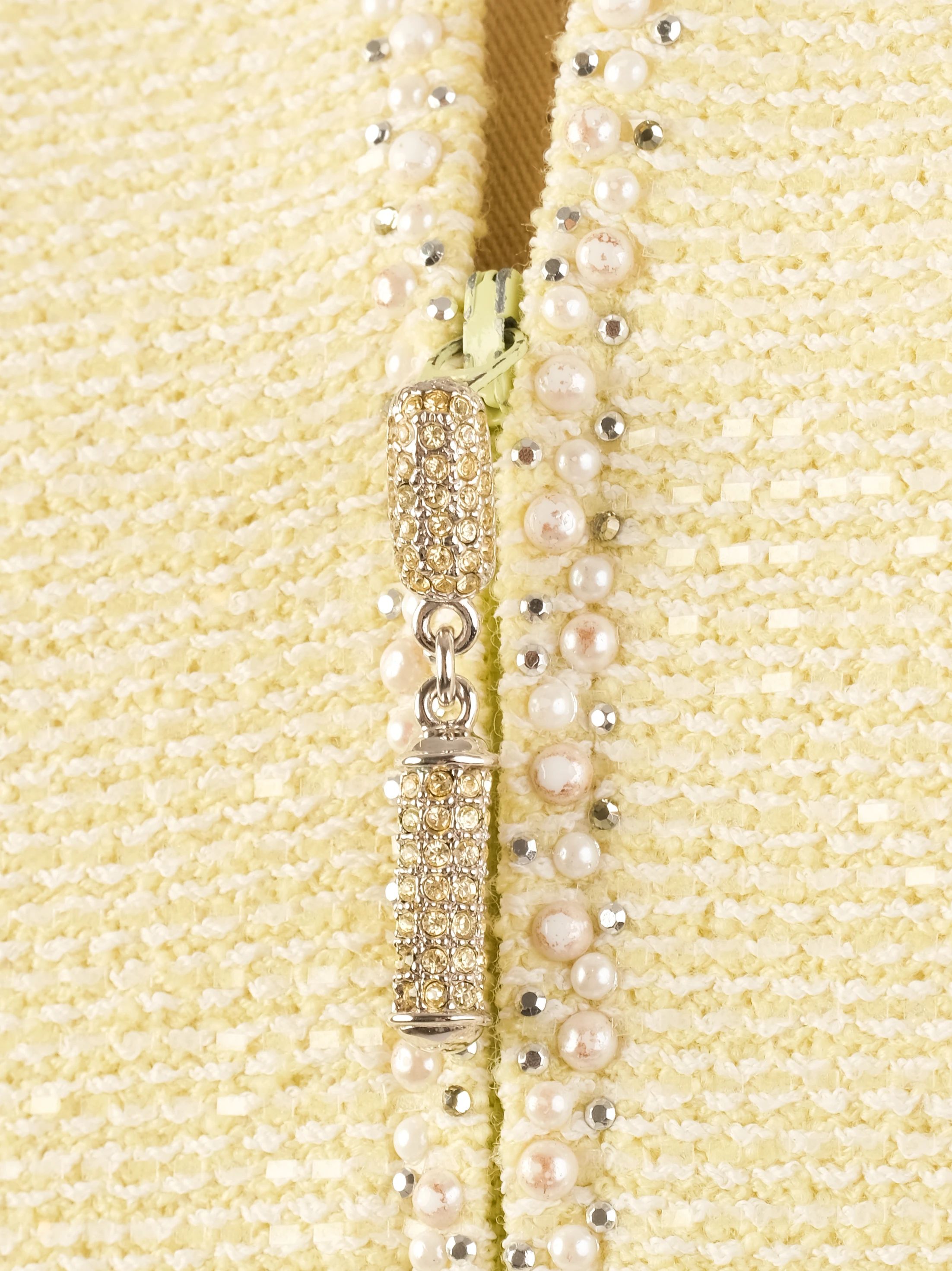 Excellent St. John Yellow Wool Women&