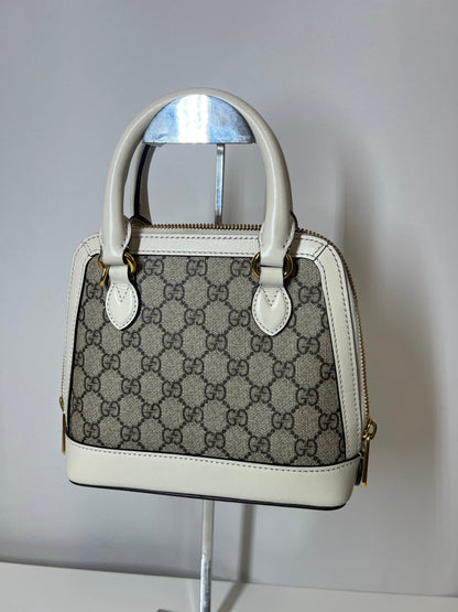Gucci Horsebit 1955 Rounded Top Handle Mini, GG Supreme