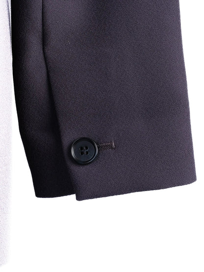Excellent Reiss Gray Polyester Blazer Double-Breasted Size XXS