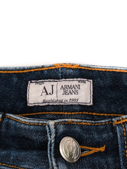Excellent Armani Jeans Blue Denim Size S for Women