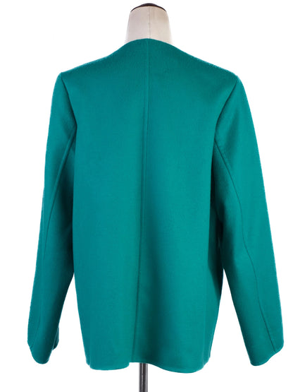 Excellent Marina Rinaldi Green Wool Blazer Size XL Women&