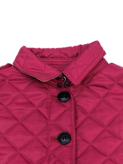 Good Burberry Pink Quilted Jacket for Kids Size 4