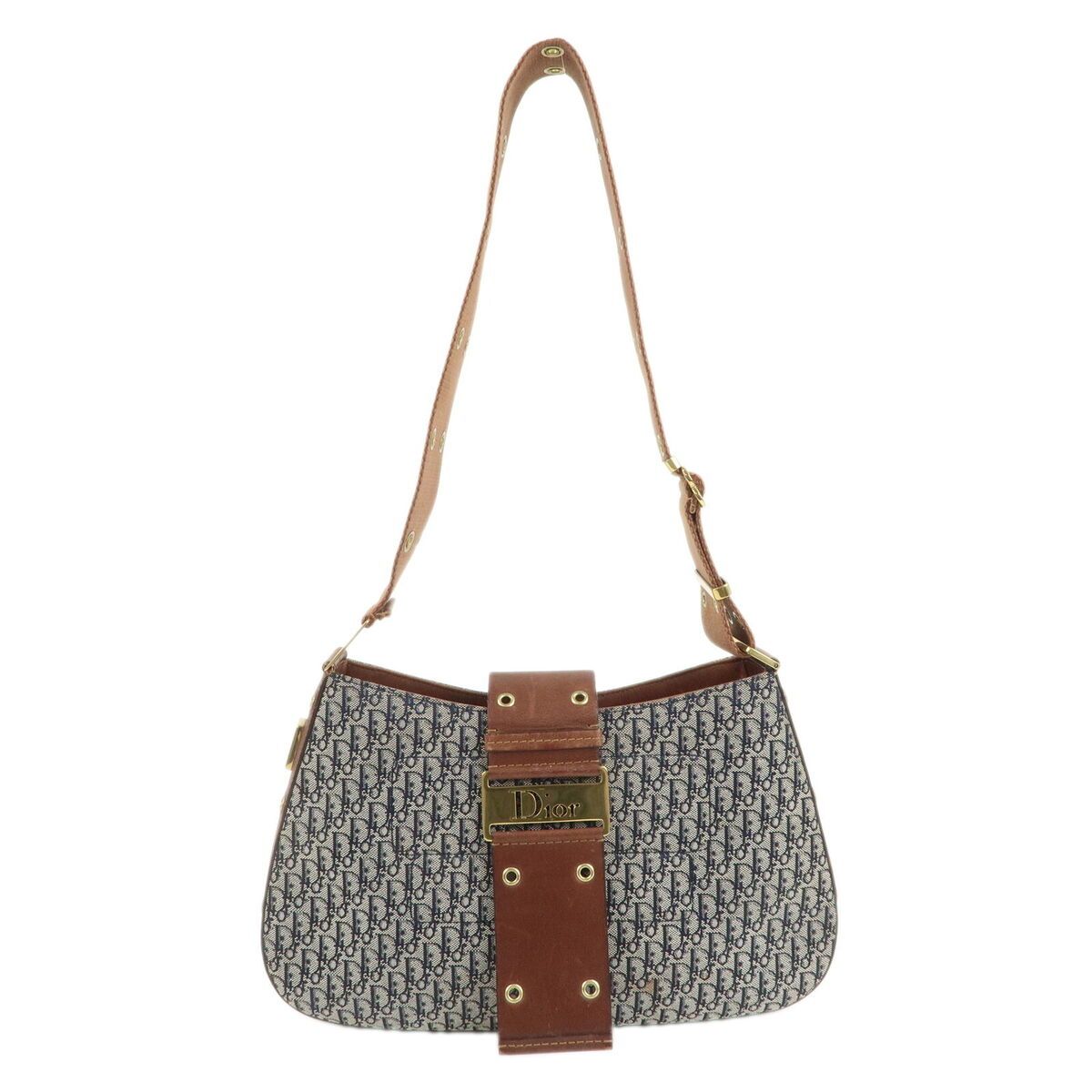 Christian Dior Trotter Street Chic Canvas Shoulder Bag