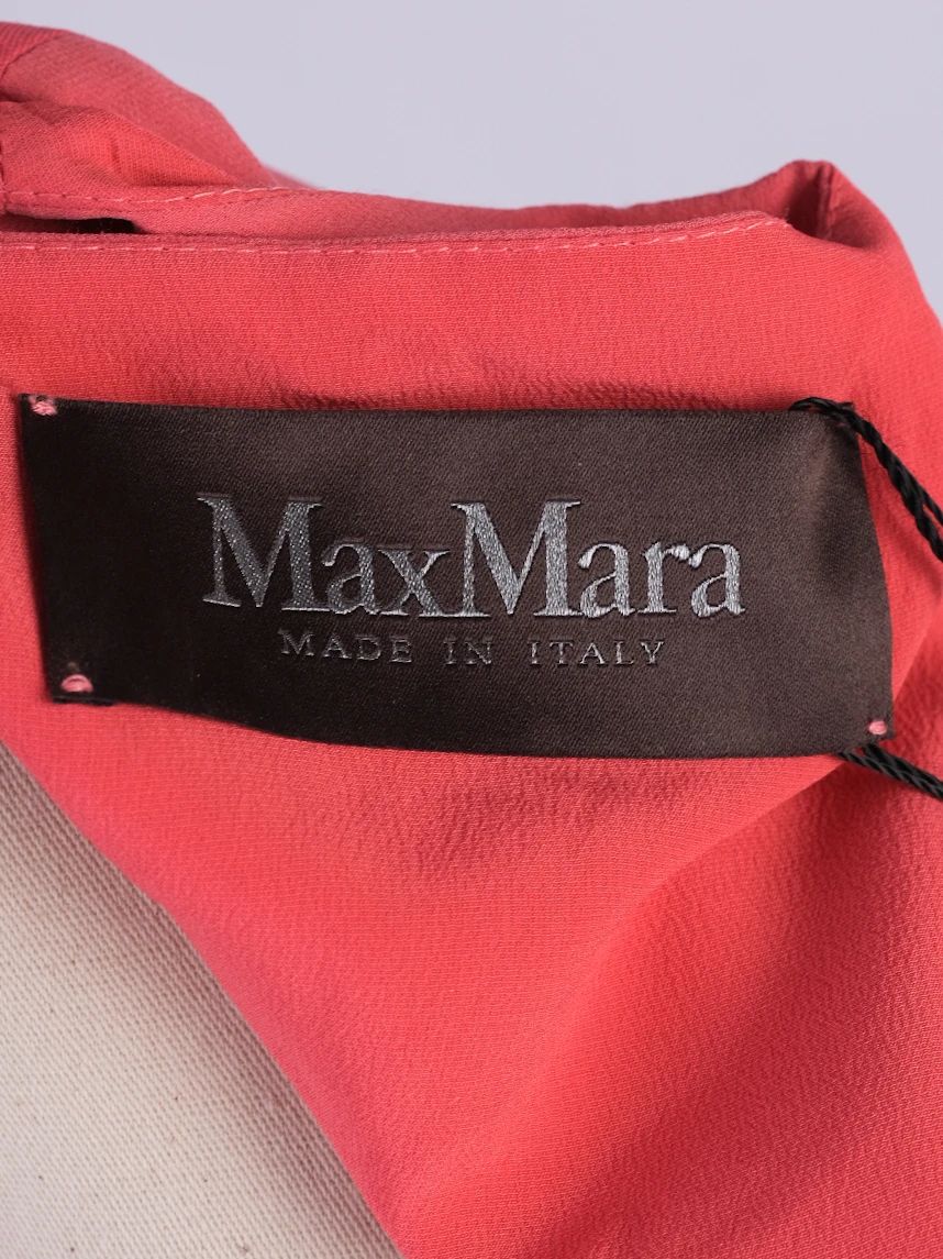 NEW Max Mara Pink Sleeveless Dress Size S Viscose Wrap Style