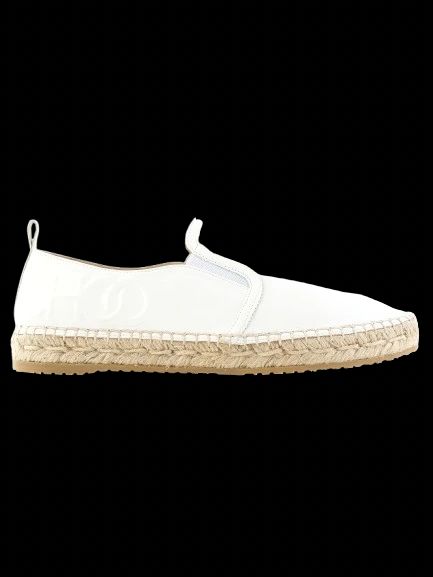 NEW Jimmy Choo White Leather Slip-On Espadrilles Women Size 39