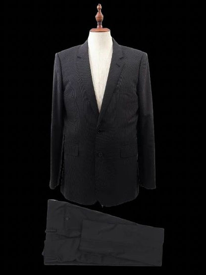 Perfect Saint Laurent Black Wool Blazer Size XL for Men