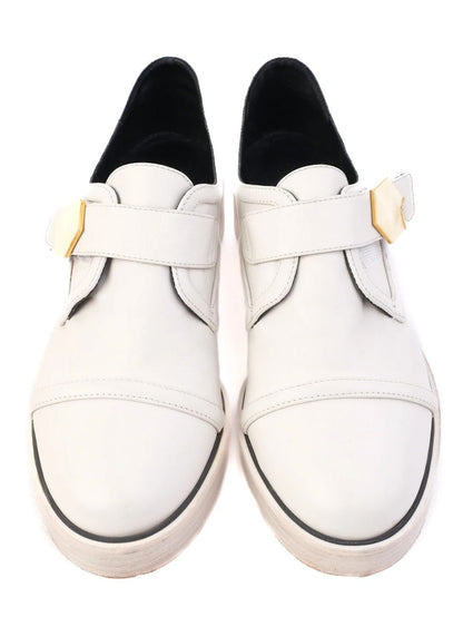 Good Nicholas Kirkwood Gray Leather Block Heel Shoes Size 40