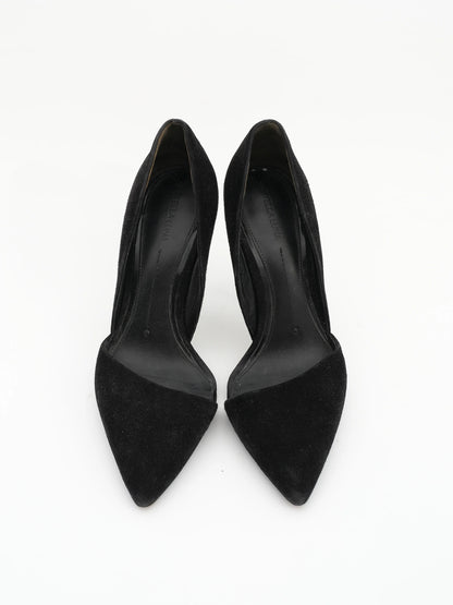 Excellent Stella Luna Black Genuine Suede Stiletto Heels Size 35