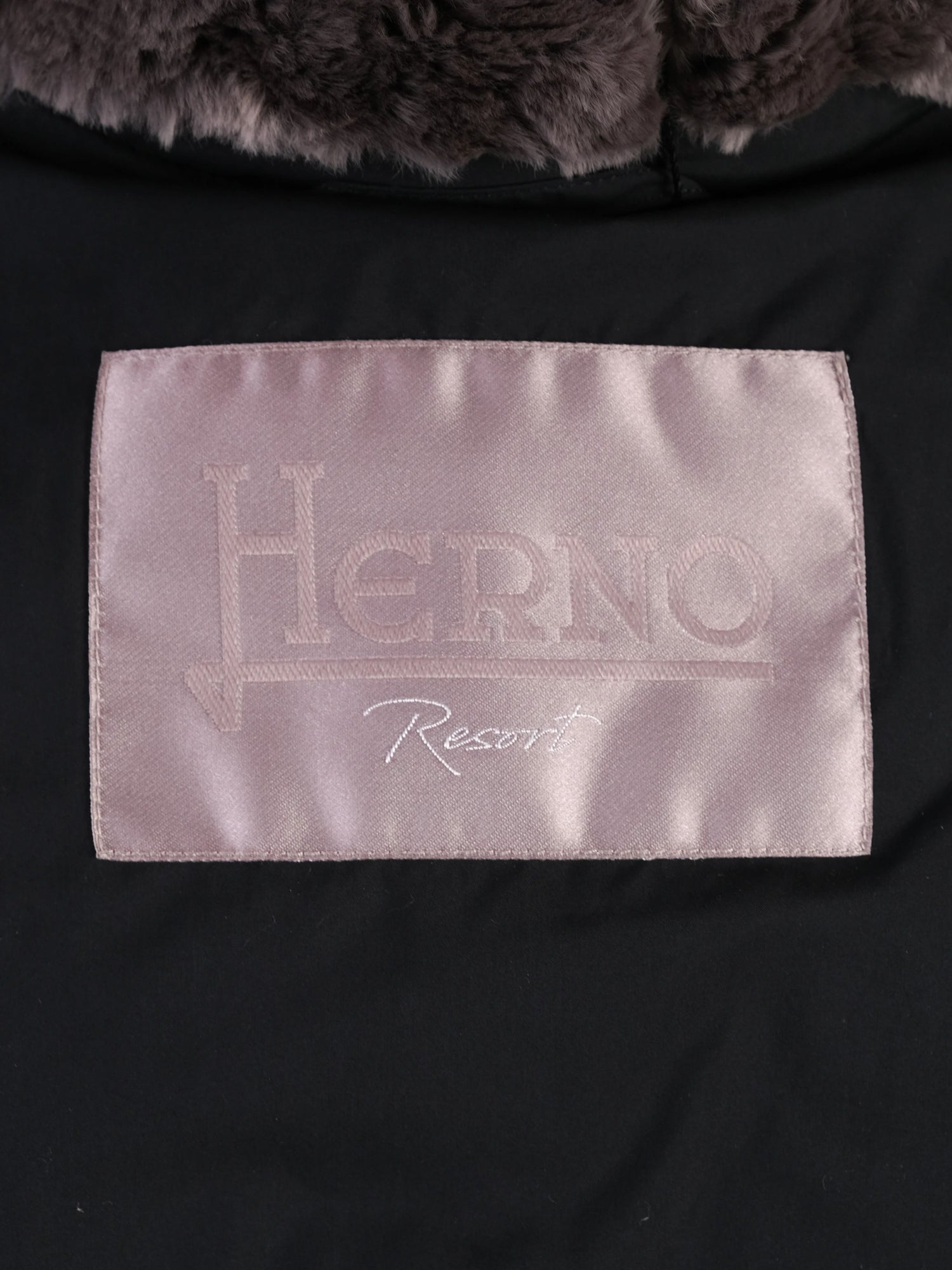 Excellent Herno Blue Padded Winter Coat with Fur Trim Size L