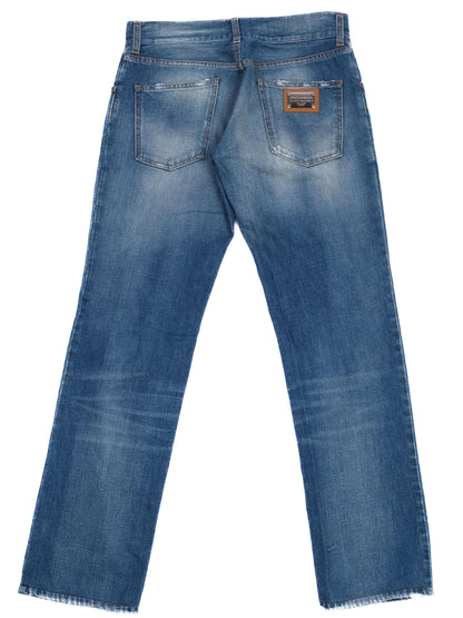 Excellent Dolce Gabbana Distressed Blue Jeans Size S