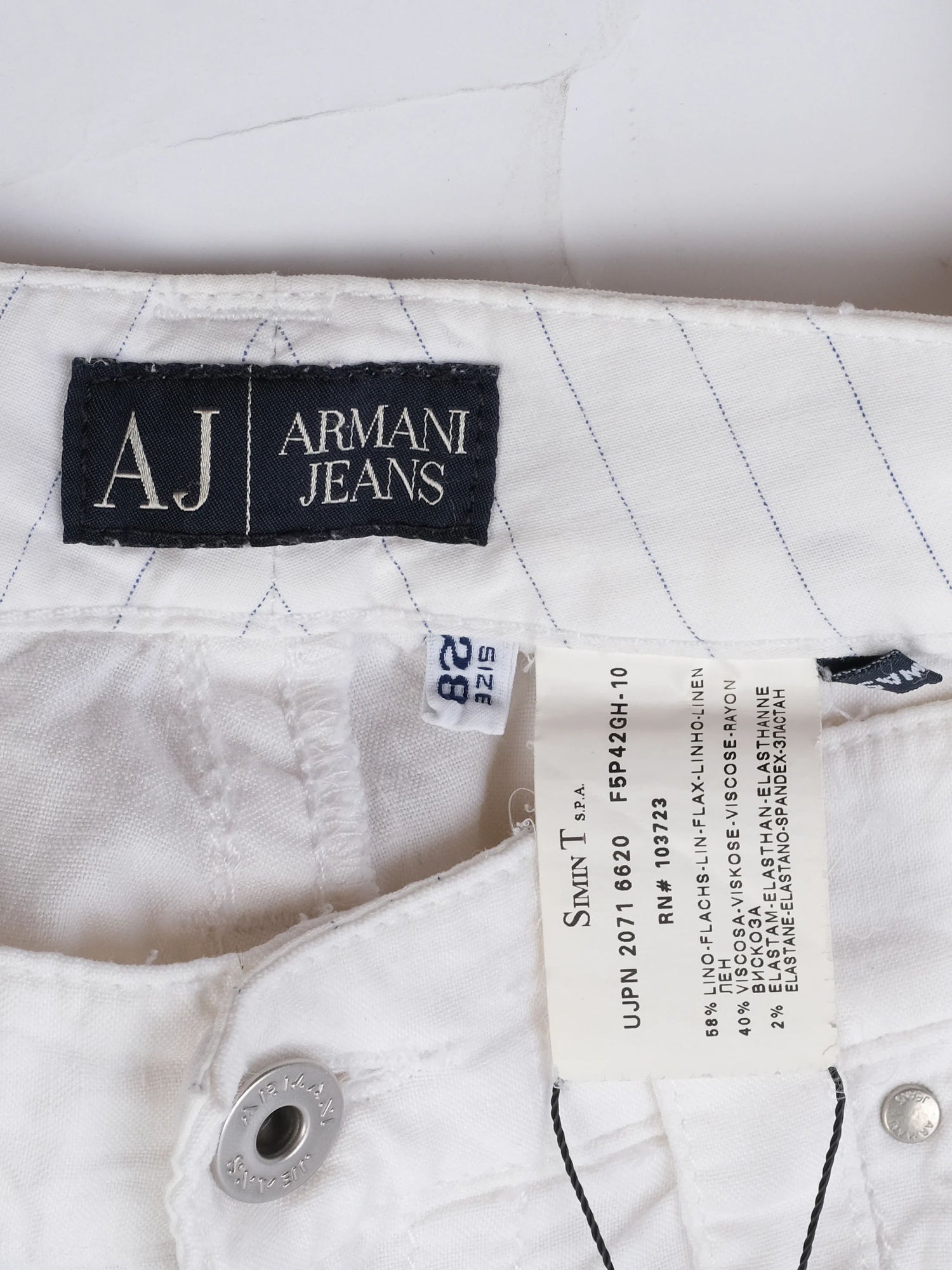 Excellent Armani Jeans White Viscose Women&