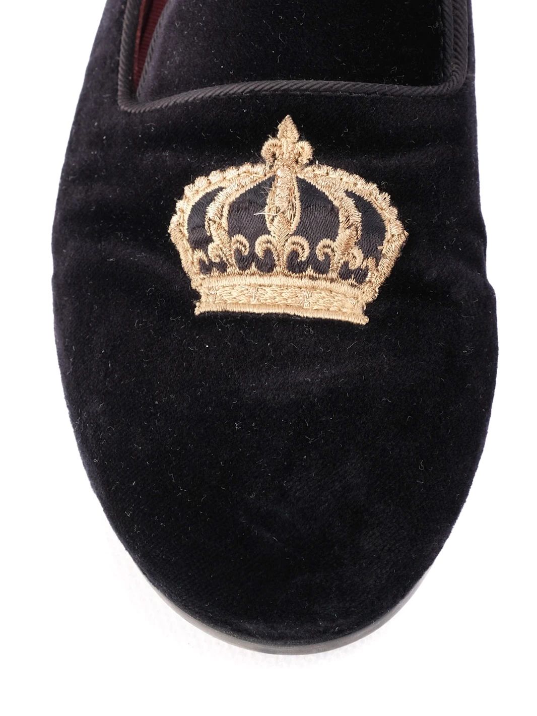 Excellent Dolce Gabbana Black Suede Loafers for Kids Size 35