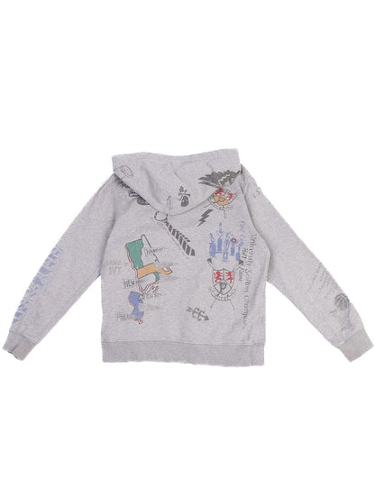 Excellent Polo Ralph Lauren Gray Hoodie Kids Size 15 with Graphics