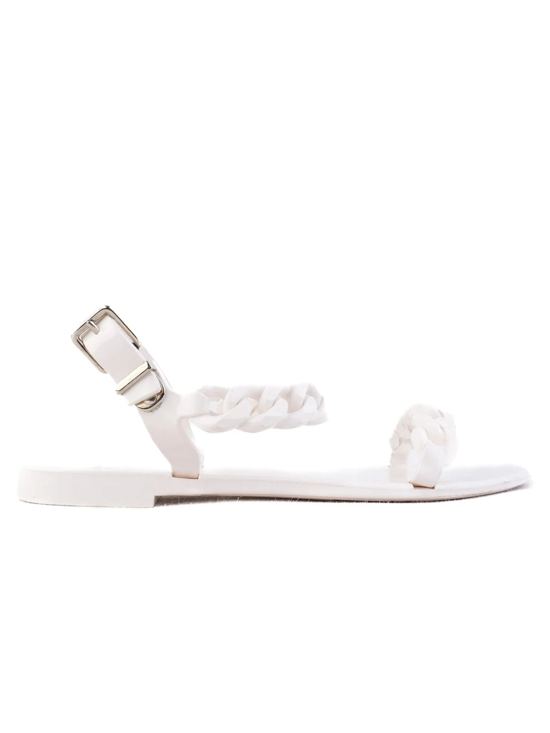 Givenchy White Leather Sandals Size 37 Excellent Condition