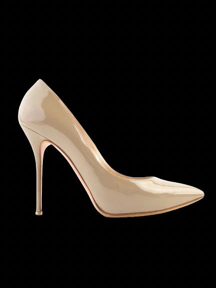 Excellent Casadei Gray Leather High-Heeled Shoes Size N/A