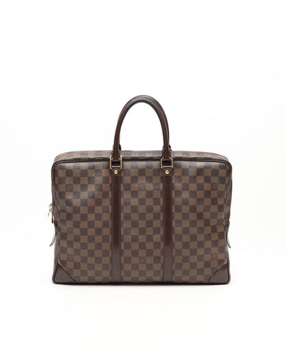 Louis Vuitton Damier Ebene Porte Documents Voyages Bag
