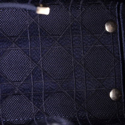 Christian Dior Lady D-Lite Bag Cannage Embroidered Velvet Medium