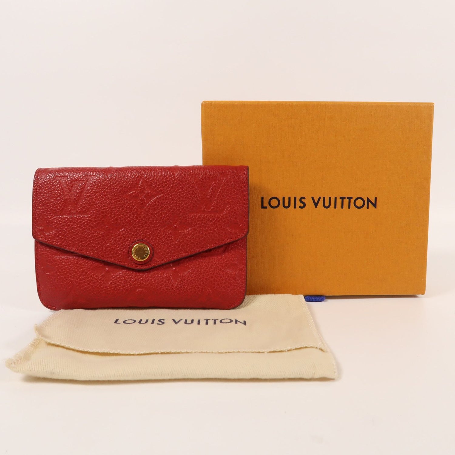 Louis Vuitton Empreinte Card Case Red Card Case M 60634