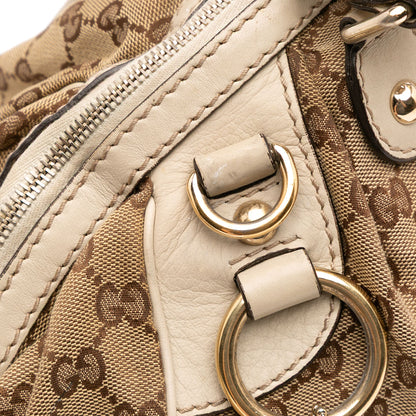 Gucci GG Canvas Sukey Satchel Brown