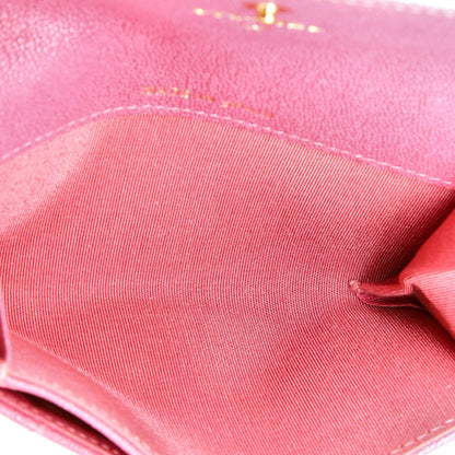 Chanel Boy Flap Card Case Quilted Caviar