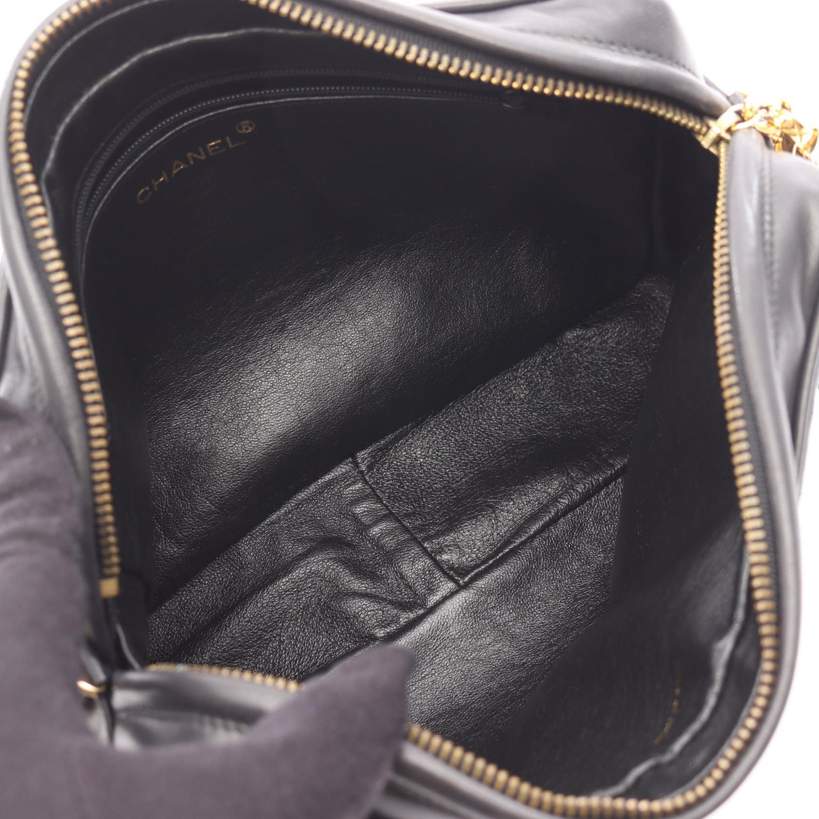 Chanel Gray Mademoiselle Shoulder Bag Lambskin (sheep Leather)