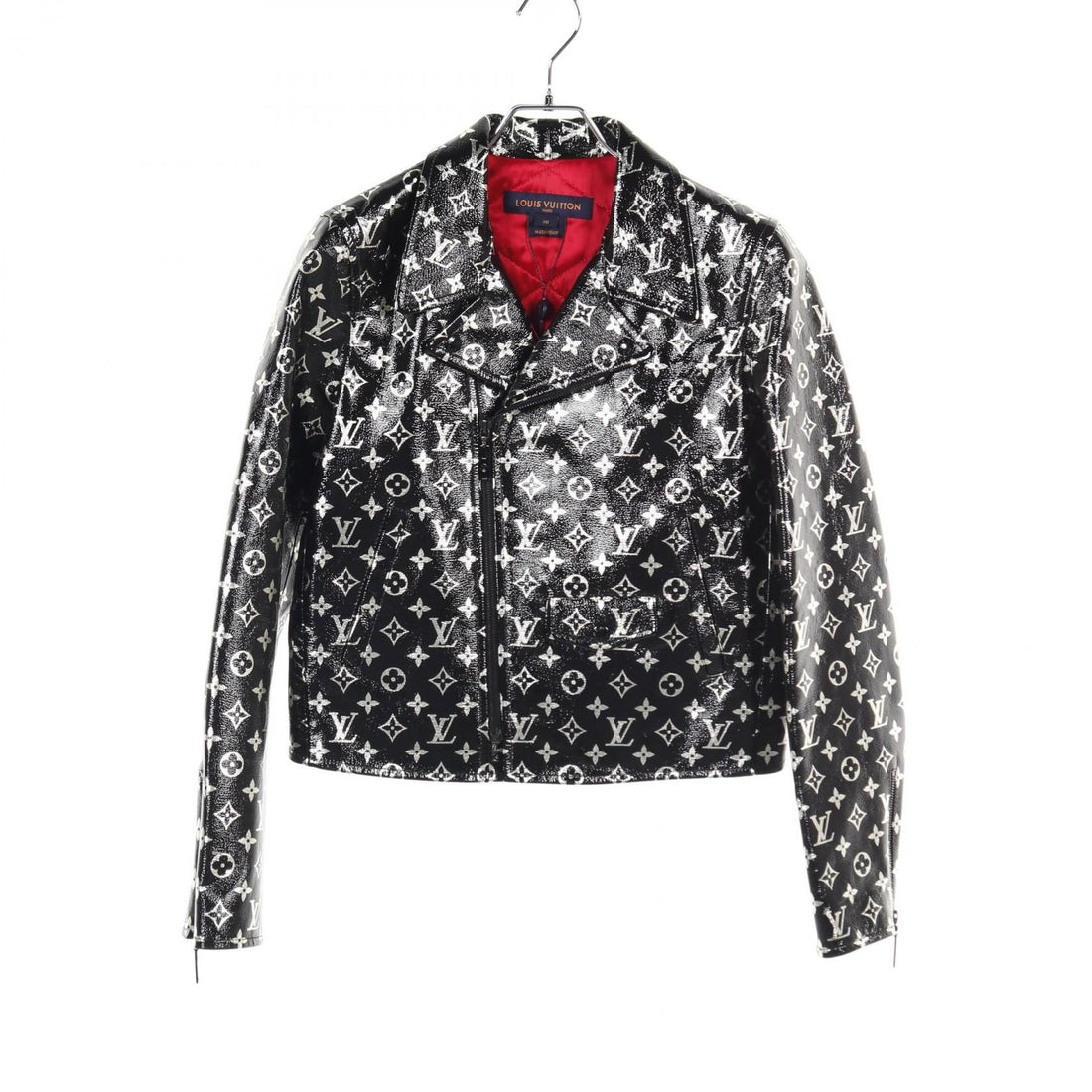Louis Vuitton Monogram Biker Jacket Silver Black Silver Riders Jacket Rw 192w Nyk Fhlj 12