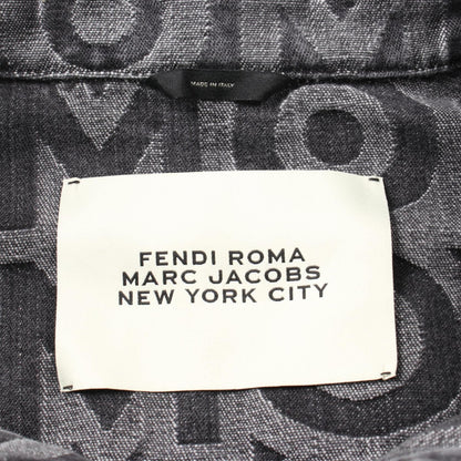 Fendi Marc Jacobs Denim Jacket Fw 1027 Am 6p Cotton Gray Mens 54