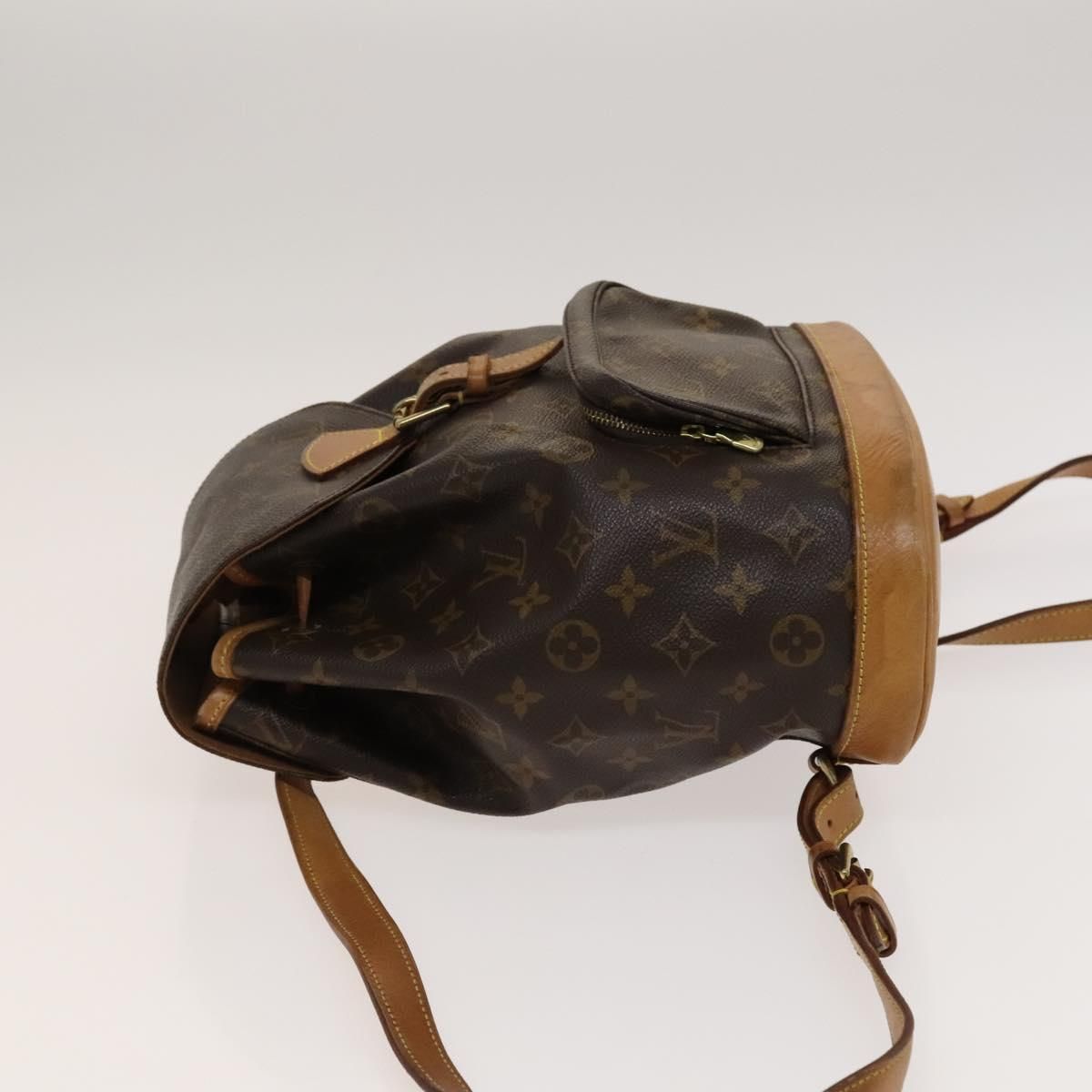 Louis Vuitton Monogram Montsouris Mm Backpack M 51136 Lv Auth