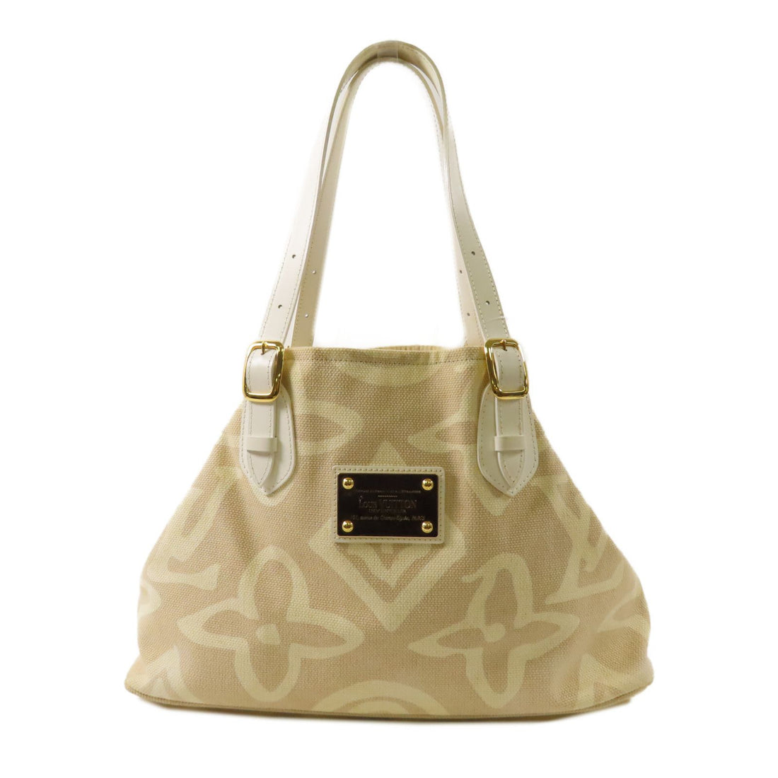 Louis Vuitton Canvas Tahitienne Pm Golden Shoulder Bag Rice White Beige Shoulder Bag M 95674